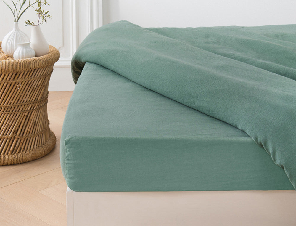 Fitted Sheet Lin lavé prestige