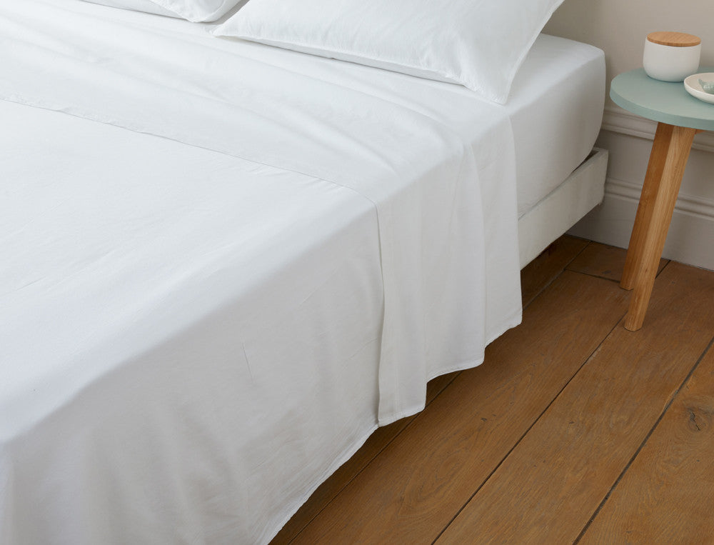 Flat Sheet Satin lavé