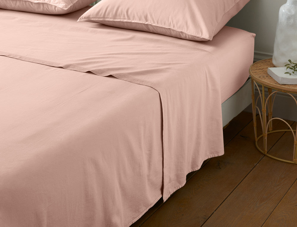 Flat Sheet Satin lavé