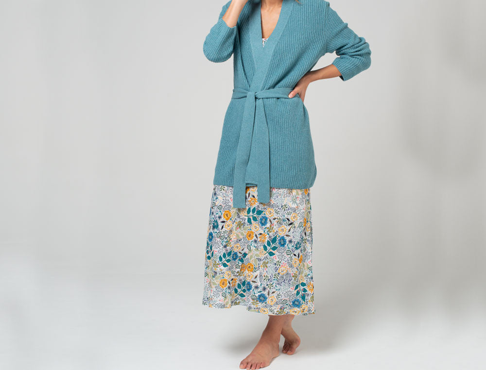 Women's Cardigan Fleurs de Tiaré