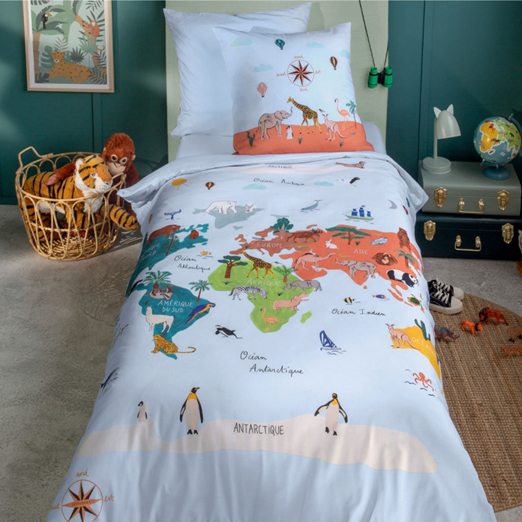 Kids Bedding Set Mappemonde