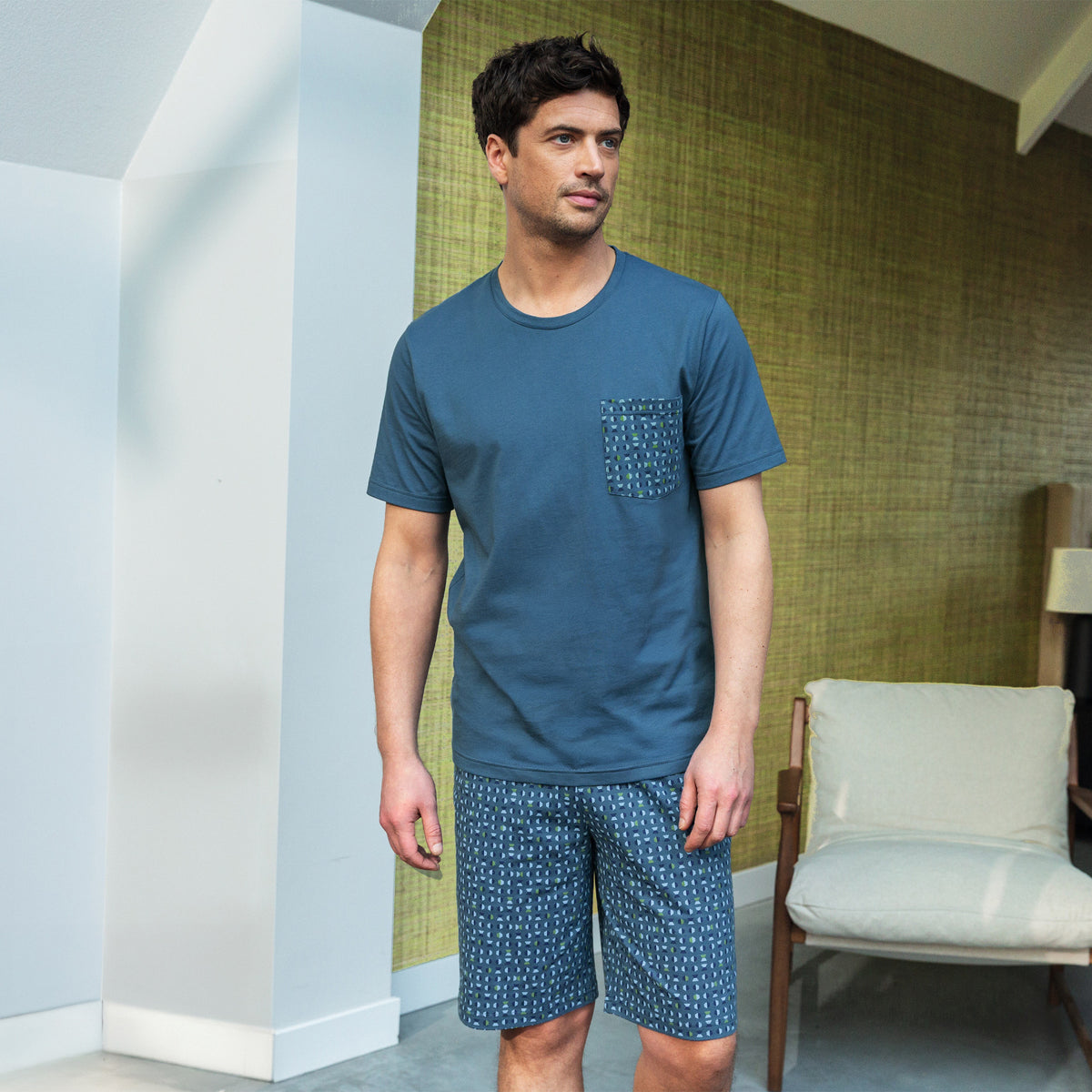 Men's Pajamas Nuances de Bleu